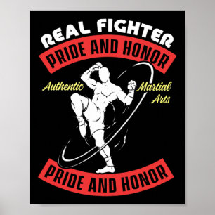 Poster Mma Tailandesa Muay Que Luta Contra A Marcial Autê