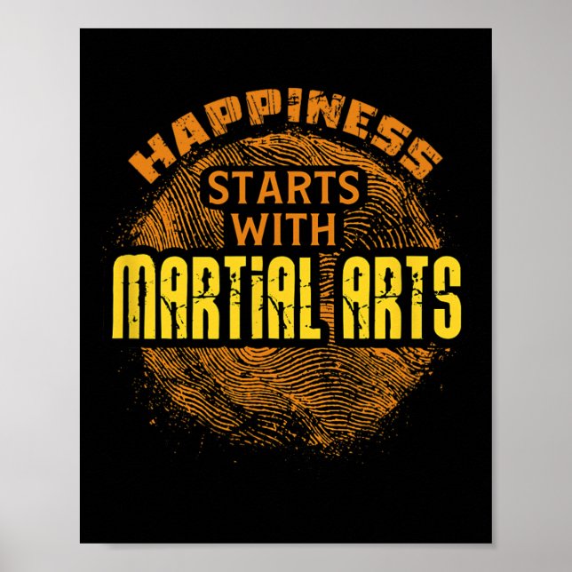 Poster Mma Training Judo Karate Boxing Martial Arts (Frente)
