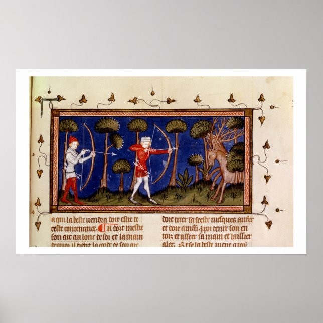 Poster MMS Fr 12399 f.38 Cena de Caça, do Livro de (Frente)