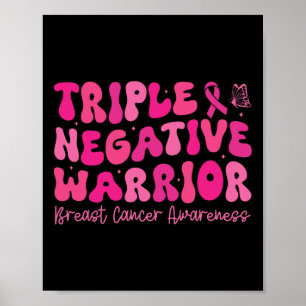 Poster Mo de Consciência do Cancer Mama do Guerreiro Nega