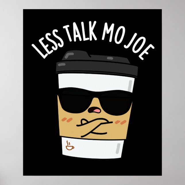 Poster Mo Joe Funny Café Pun Dark BG (Frente)
