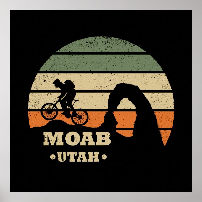 Poster Moab mtb mountain bike (Frente)