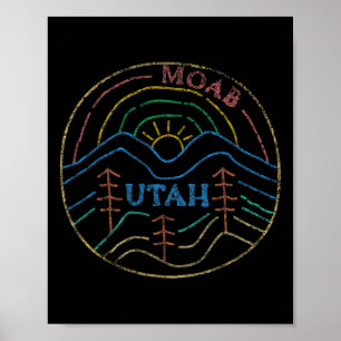 Poster Moab Utah Beehive State National Parks Mighd 5 Te