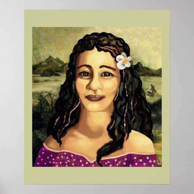 Poster Moana Lisa (detalhes) (Frente)