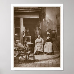 Poster Mobília velha, de "da vida rua em Londres", 1877-