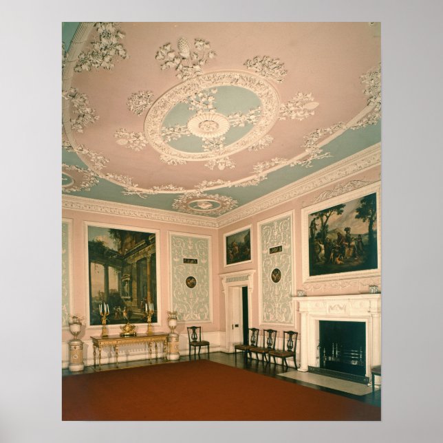 Pôster Mobiliário de sala de jantar, 1767 (Frente)