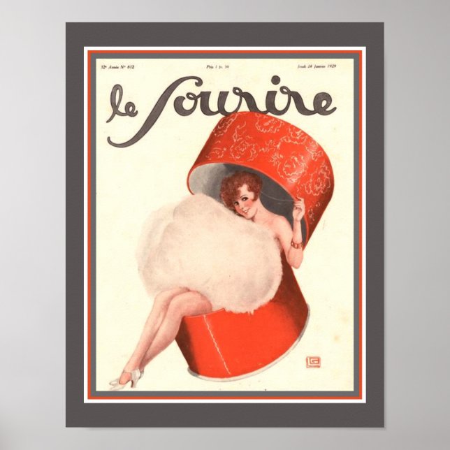 Poster Moça De Deco Em Pó De 1929 (Frente)