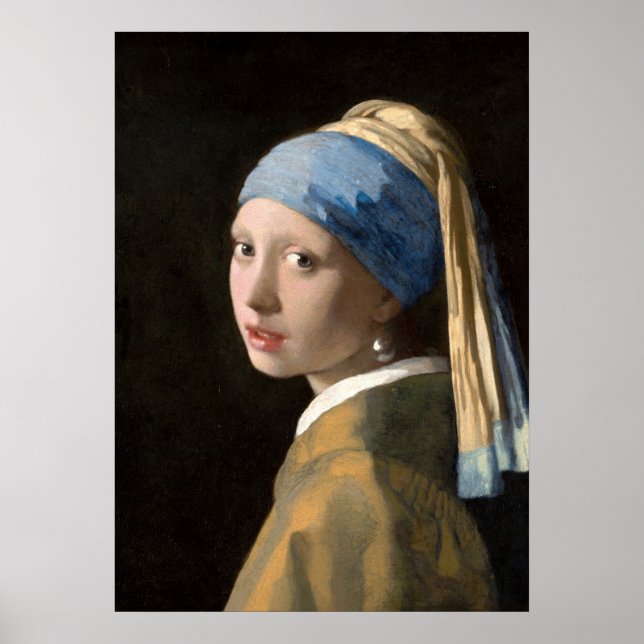 Pôster Moça do Brinco de Pérola (Frente)