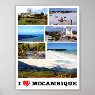 Poster Moçambique - Eu Amo -