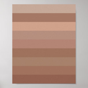 Poster Mocha Mousse Stripes
