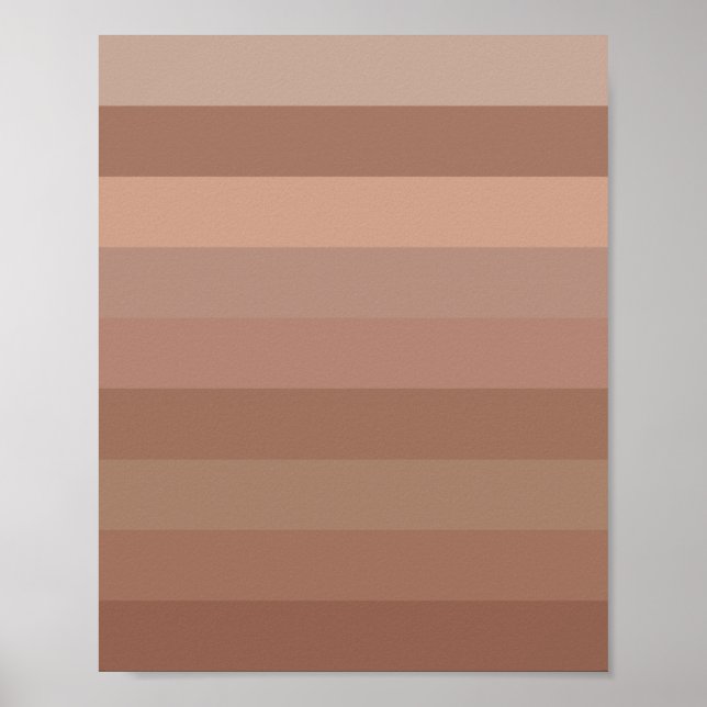 Poster Mocha Mousse Stripes (Frente)