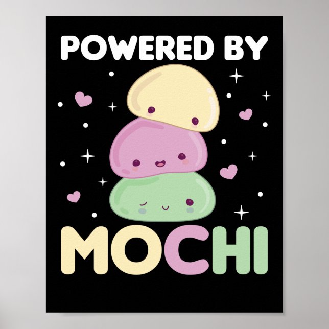 Poster Mochi - Sorvete Kawaii Mochi (Frente)
