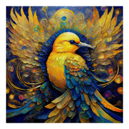 Pôster Mochila Yellow Songbird Drastring