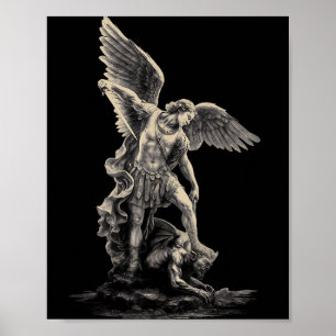 Poster Moda Cristã do Arcanjo Miguel Roupas Religiosas F