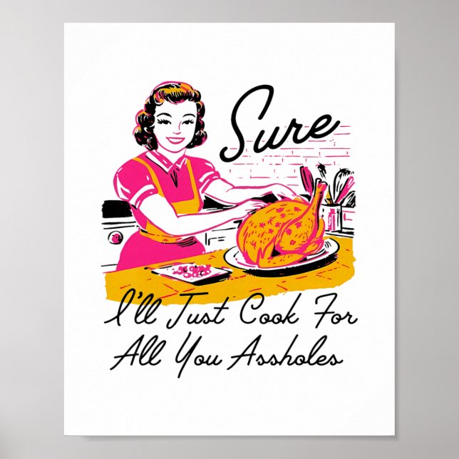 Poster Moda Dantess Vnw88 Claro que vou cozinhar para tod (Frente)