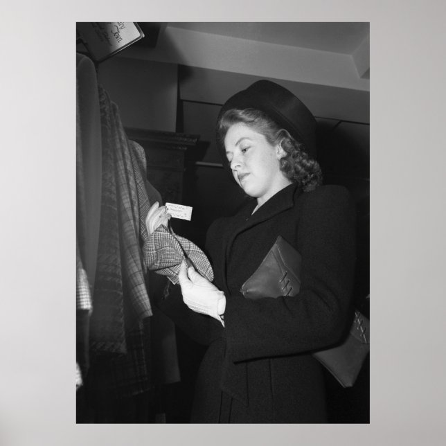 Poster Moda das mulheres, anos 40 (Frente)