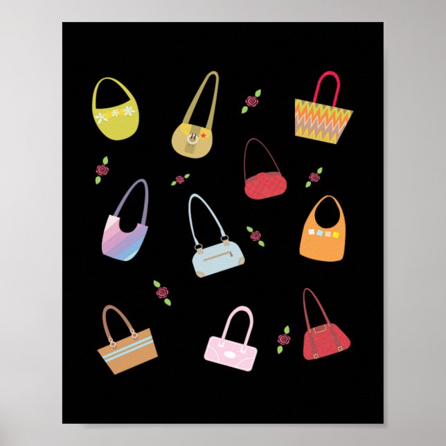 Poster Moda de Coleta de Bolsas de Mão (Frente)