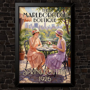 Poster Moda de propaganda Vintage dos anos 1920