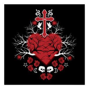 Pôster Moda do tronco Posto do gótico