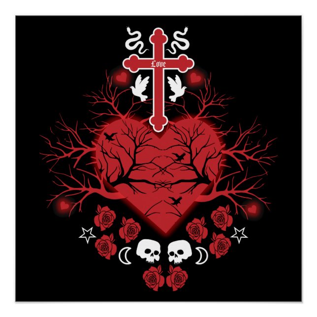 Pôster Moda do tronco Posto do gótico (Frente)