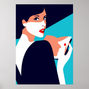 Poster Moda Feminina Inspirada em Pop Art 8