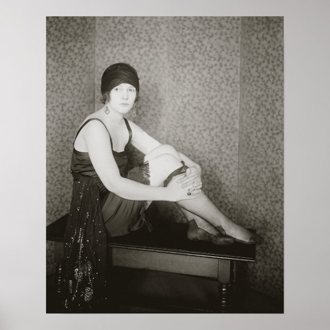 Poster Moda Flapper, 1922. Foto Vintage (Frente)