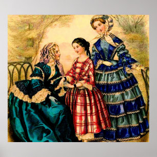 Poster Moda francesa 1852