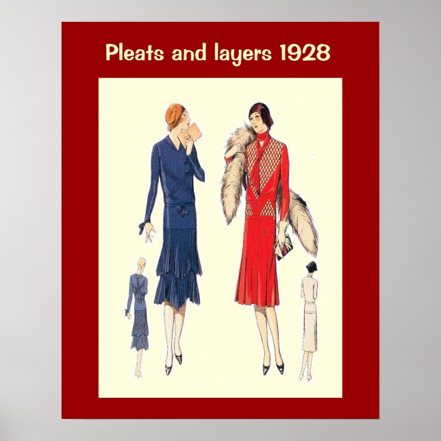 Poster Moda histórica de 1928 (Frente)