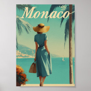Poster Moda vintage de Mônaco 