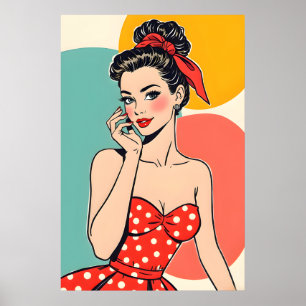 Poster Moda Vintage Pop Art - Arte Glamurosa