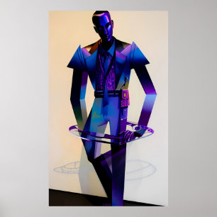 Poster Modas de Saturno, Anéis de Troia para Homens Ken G