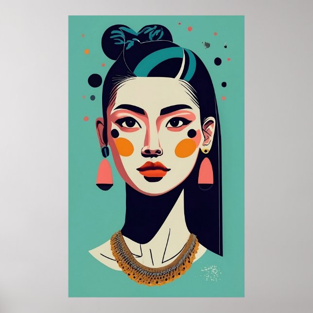 Poster modelo asiático (Frente)