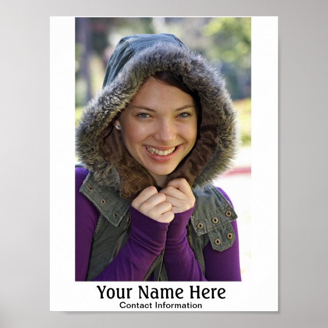 Pôster Modelo - Captura de Cabeça do Ator (Frente)