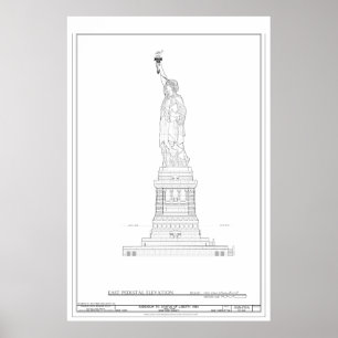 Pôster Modelo da estátua da liberdade