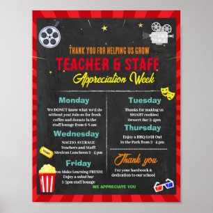 Poster Modelo da Semana de Apreciação do Funcionarios de 