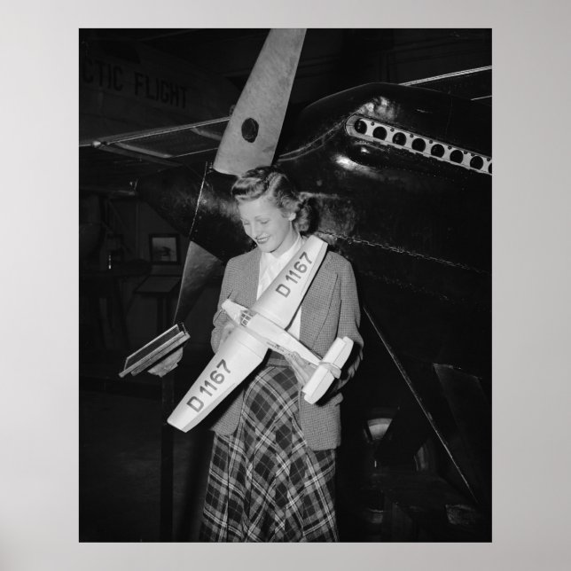 Pôster Modelo de avião alemão Scale, 1938 (Frente)