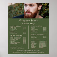 Modelo de Barba Ruiva, Lista de Preços de Barbeari