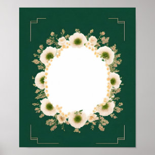 Poster Modelo de Cartão de Convite de Casamento de vazio