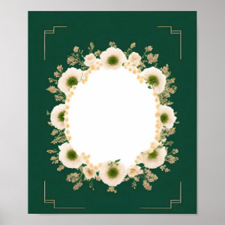 Poster Modelo de Cartão de Convite de Casamento de vazio