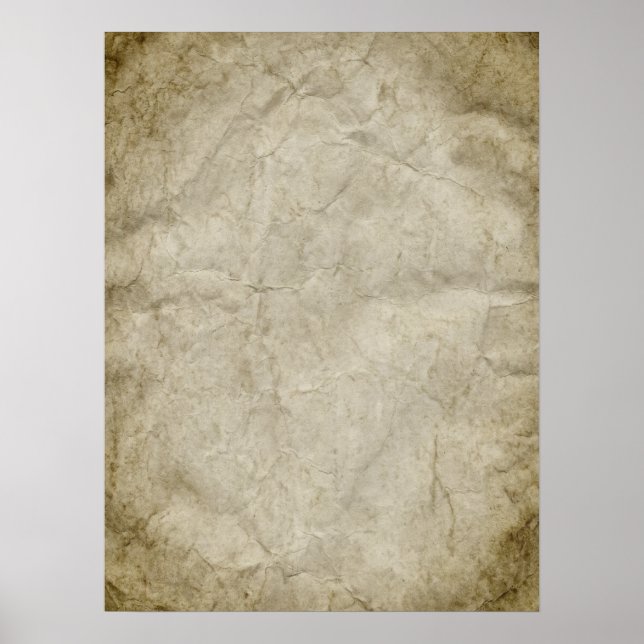 Poster Modelo de Cartaz de Papel Pergaminho de Fundo (Frente)