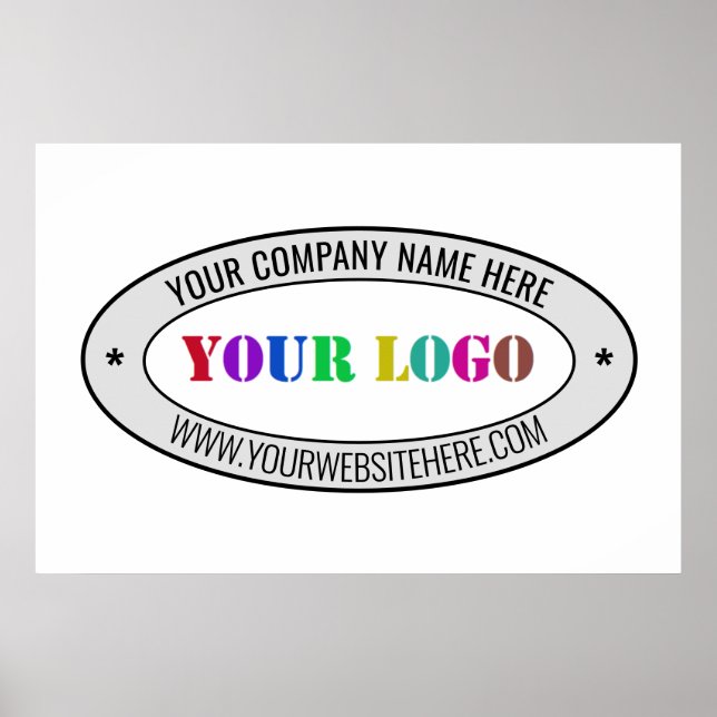 Poster Modelo de Cartaz Promocional com Logotipo Empresar (Frente)