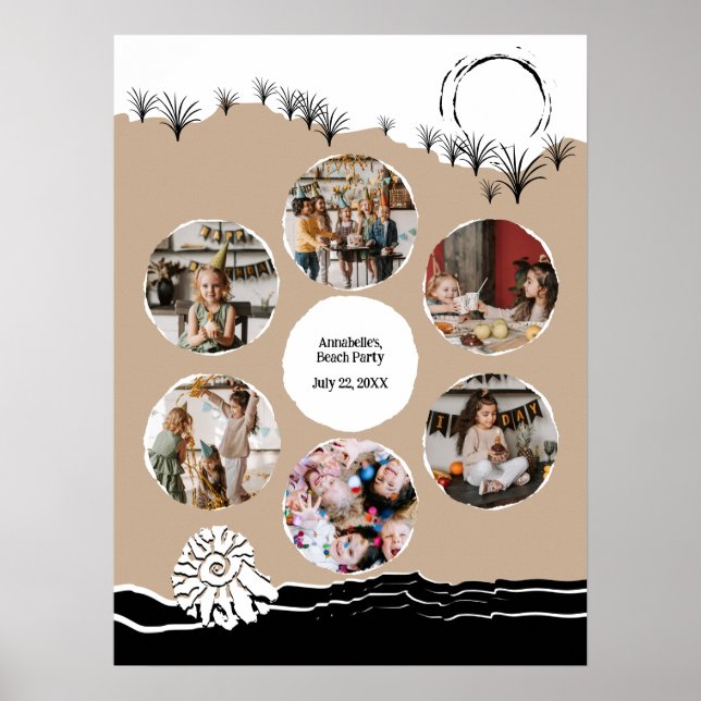 Poster Modelo de Colagem de Fotografias do Partido da Pra (Frente)