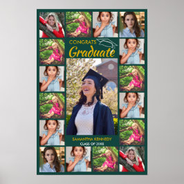 Poster modelo de Colagem de Fotos 17 Parabéns Formando Ve