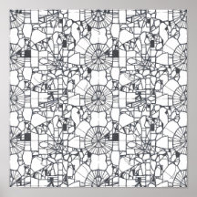 Modelo de Decoupage Abstrato Seamless Arte de Linh