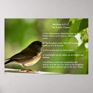 Poster Modelo de Escritura, O Pai Nosso