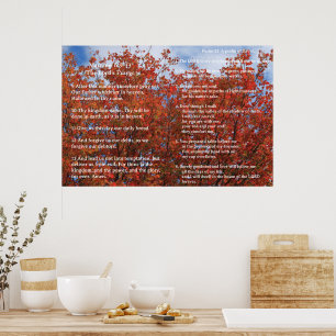 Poster Modelo de Escritura, Salmo 23, O Pai Nosso