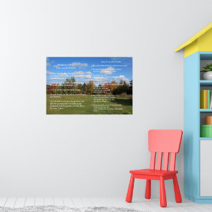 Poster Modelo de Escritura, Salmo 23, O Pai Nosso