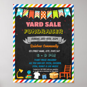 Poster Modelo de evento de venda de Yard