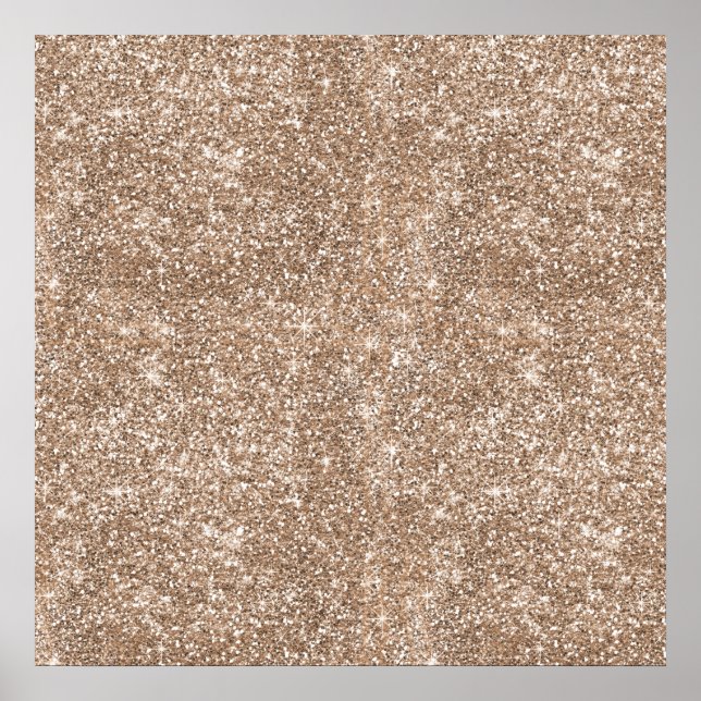 Pôster Modelo de Faaux Gold Foil Glitter Background Spark (Frente)