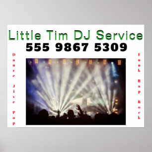 Poster Modelo de Foto de Casamento Eletrônico DJ Disc Joc